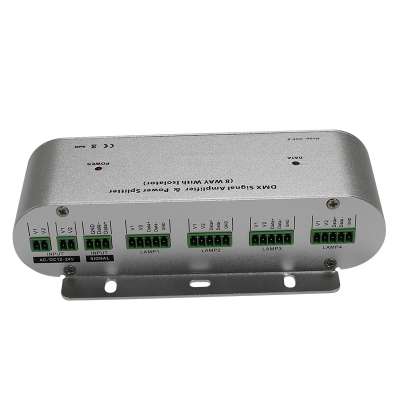 12 way DMX/RDM power splitter and signal amplifier Isolated