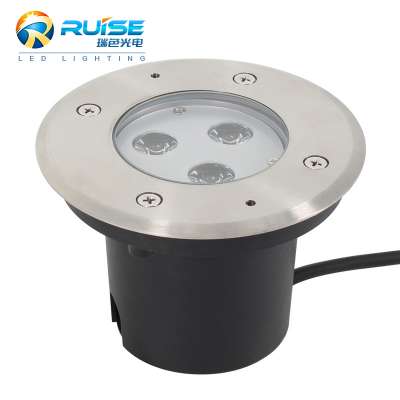 3w waterproof IP67 rating led underground light single color / RGB color